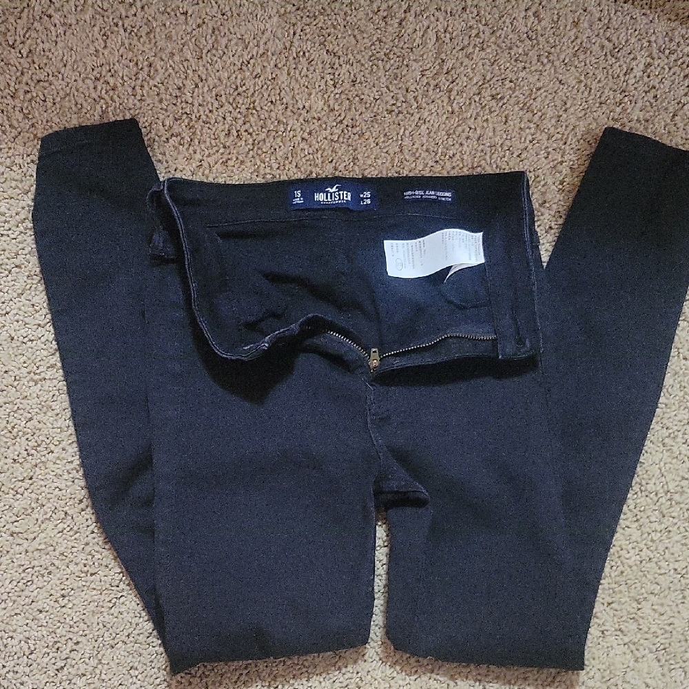Hollister Midnight Black Skinny Pants